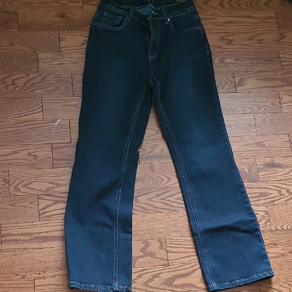 BloomChic Blue Straight Leg Jeans